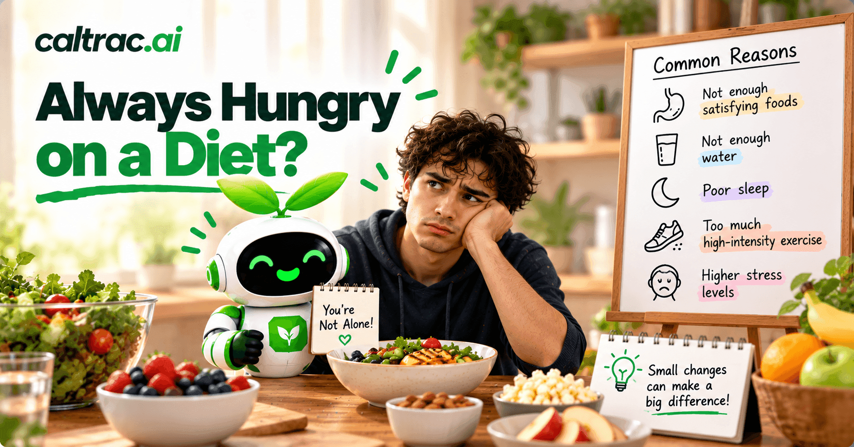 Always Hungry on a Diet? Ten Reasons and What Fixes Each
