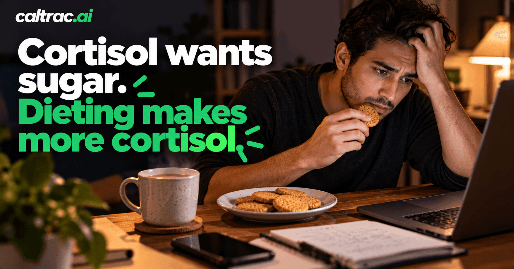 Stress Eating: Why Cortisol Pushes You Toward Sugar and Fat, Why Dieting Makes It Worse, and What Actually Works