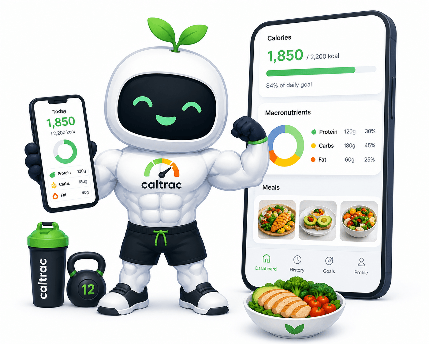 A stronger, healthier you — the result of tracking with Caltrac
