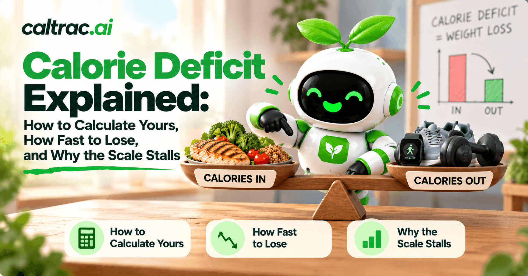 Calorie Deficit Explained: How to Calculate Yours, How Fast to Lose, and Why the Scale Stalls